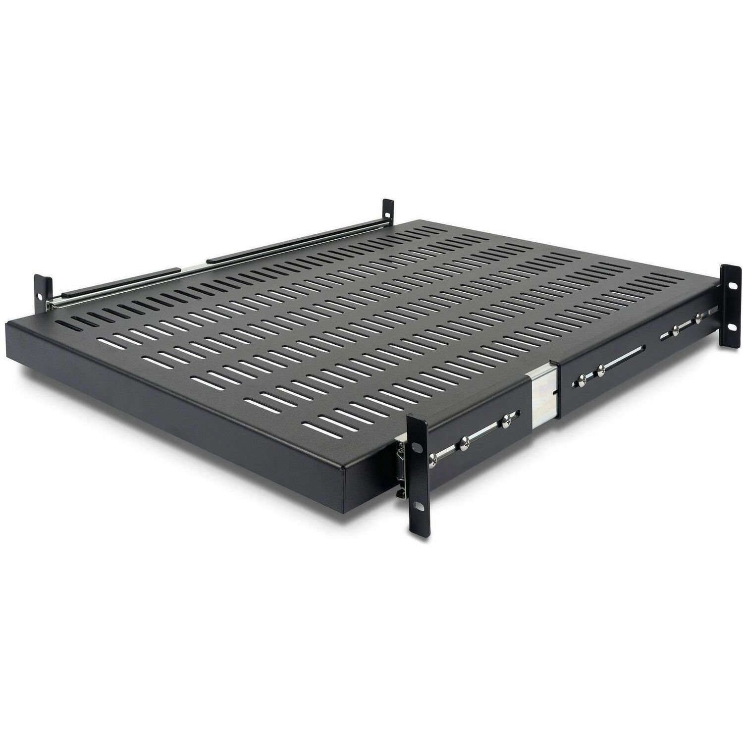 StarTech.com 2U Uitschuifbaar Schap voor Montage in Server Rack - 50 tot 76 cm (20-30in) Verstelbare Montagediepte - Geventileerd - 22 kg - Heavy Duty Universele 19" Rack Plank voor Apparatuur - 60cm Diep