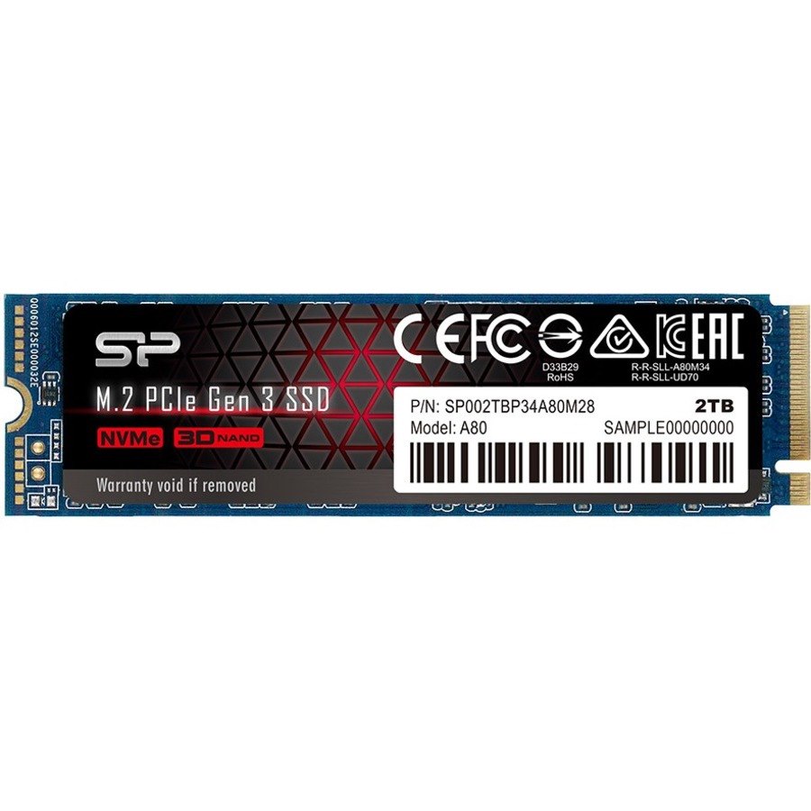 Silicon Power P34A80 2 TB Solid State Drive - M.2 2280 Internal - PCI Express (PCI Express 3.0 x4)