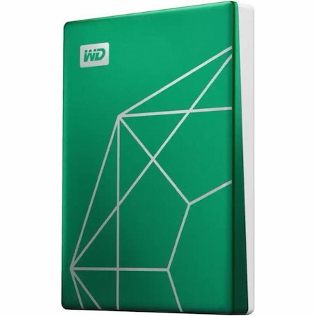 Western Digital My Passport Ultra WDBJXT0020BGN-WESN 2 TB Portable Hard Drive - External - Emerald Green