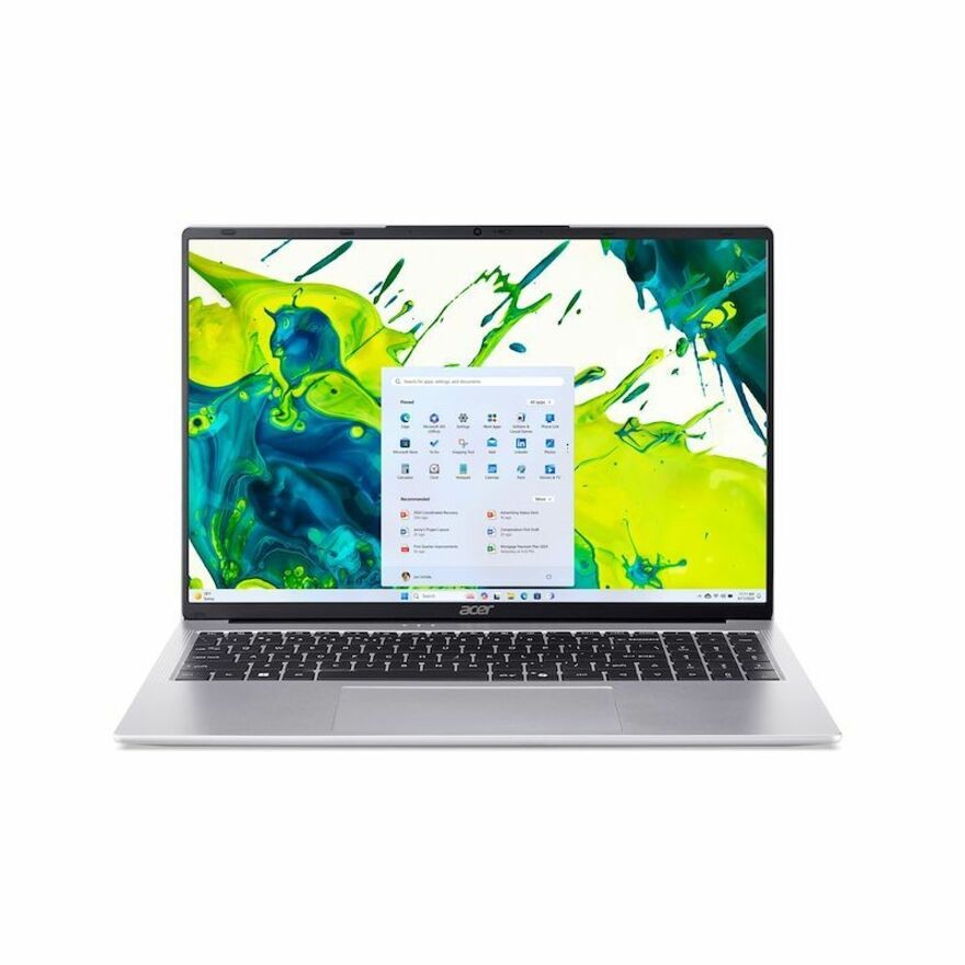 Acer Aspire Lite AL15-34P AL15-34P-32CF 38.9 cm (15.3") Clamshell Notebook - WUXGA - 60 Hz - Intel Core 3 Core N-series N355 - 8 GB - 256 GB PCI Express NVMe 3.0 SSD - English (UK) Keyboard - Silver