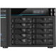 Asustor Lockerstor 10 AS6510T - 10 Bay NAS, 2.1GHz Quad-Core, 2 M.2 NVMe SSD Slot, 10GbE Port, 2.5GbE Port, 8GB RAM DDR4, Enterprise Network Attached Storage (Diskless)