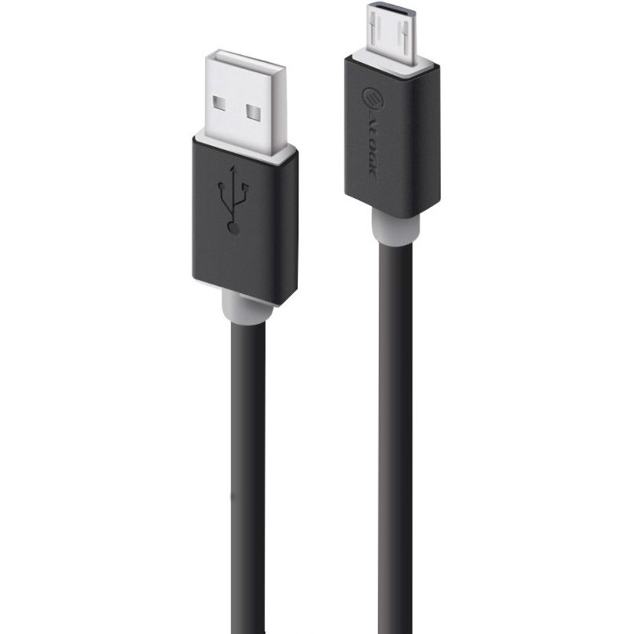 Alogic 3 m Micro-USB/USB Data Transfer Cable for Mobile Device, Computer, Smartphone, Tablet, PDA, GPS, Wall Charger - 1