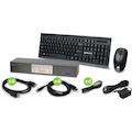 IOGEAR 4-Port 4K UHD DisplayPort KVMP with Keyboard and Mouse