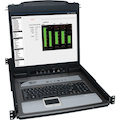 Eaton Tripp Lite Series NetDirector 8-Port 1U Rack-Mount Console KVM Switch with 19-in. LCD + 8 PS2/USB Combo Cables, TAA