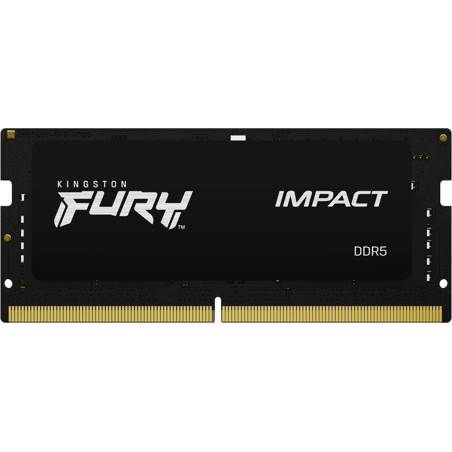 Kingston FURY Impact RAM Module for Notebook - 32 GB (1 x 32GB) - DDR5-4800/PC5-38400 DDR5 SDRAM - 4800 MHz Dual-rank Memory - CL38 - 1.10 V