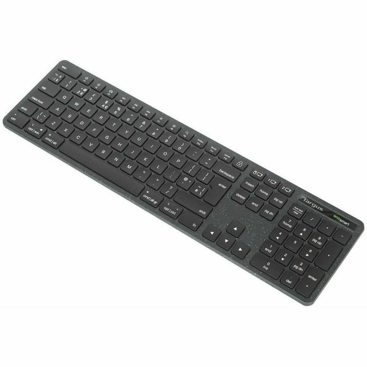 Targus EcoSmart AKB873FR Keyboard - Wireless Connectivity - French - Black