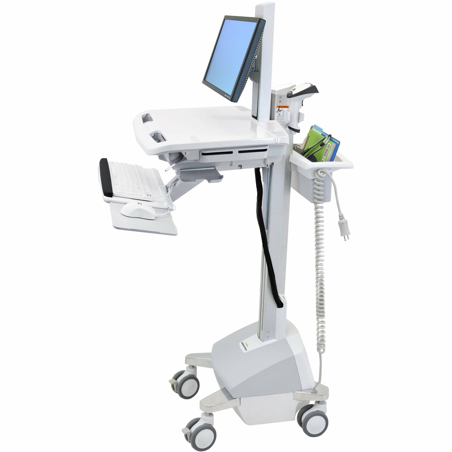 Ergotron StyleView Cart with LCD Pivot, LiFe Powered