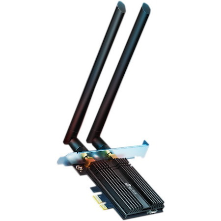 TP-Link TX50E IEEE 802.11ax Bluetooth 5.0 Dual Band Wi-Fi/Bluetooth Combo Adapter for Bluetooth Headset, Desktop Computer