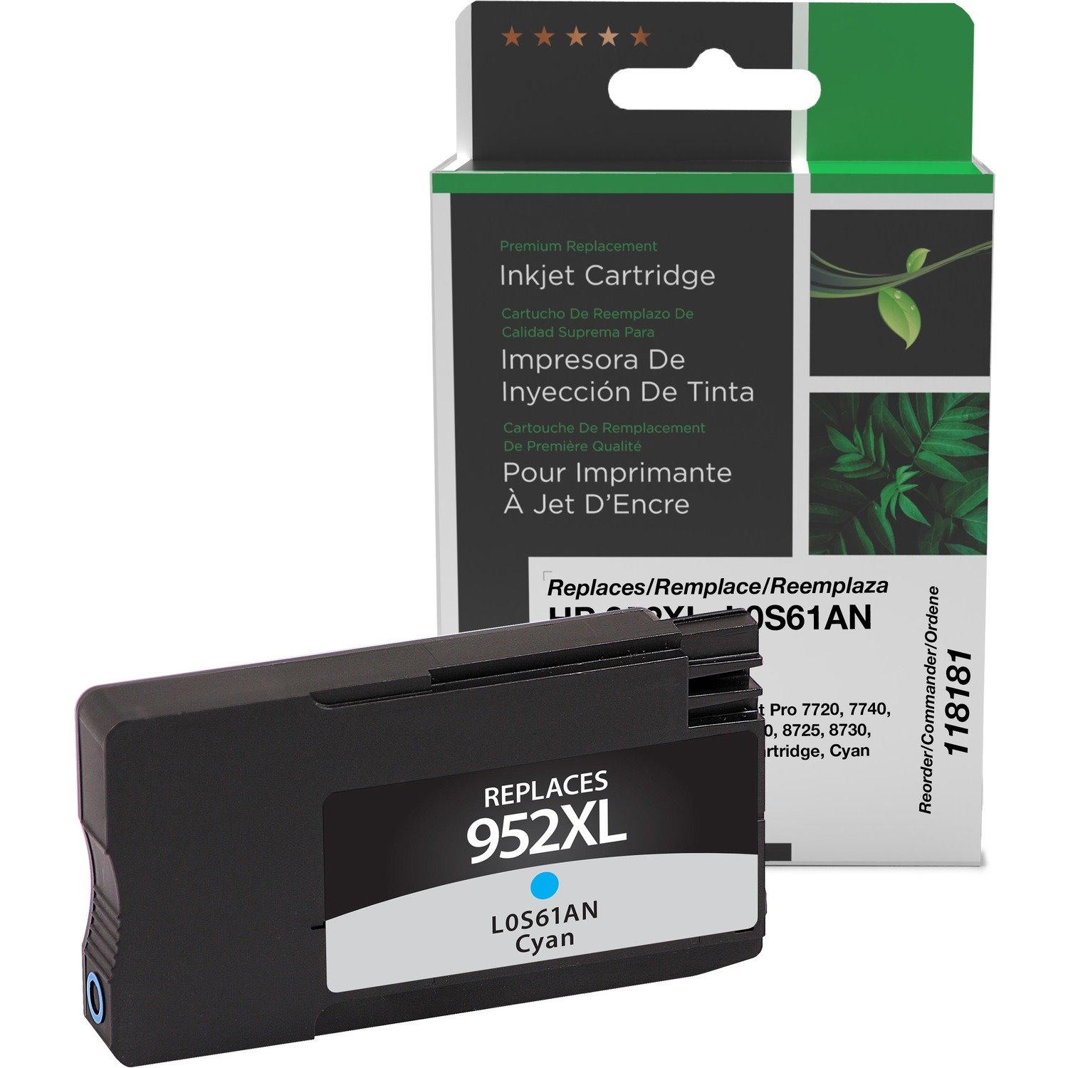 Clover Imaging Remanufactured High Yield Cyan Ink Cartridge for HP 952XL (L0S61AN)