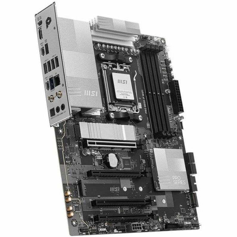 MSI Pro B850-P WIFI Gaming Desktop Motherboard - AMD B850 Chipset - Socket AM5 - ATX