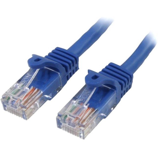 StarTech.com 2 m Blue Cat5e Snagless RJ45 UTP Patch Cable - 2m Patch Cord