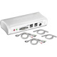 TRENDnet 2-Port DVI USB KVM Switch & Cable Kit with Audio, Manage Two PCs, 2 x USB Keyboard & Mouse Ports, 2 x Bonus USB 2.0 Ports, 2 Way Audio Support, TK-204UK