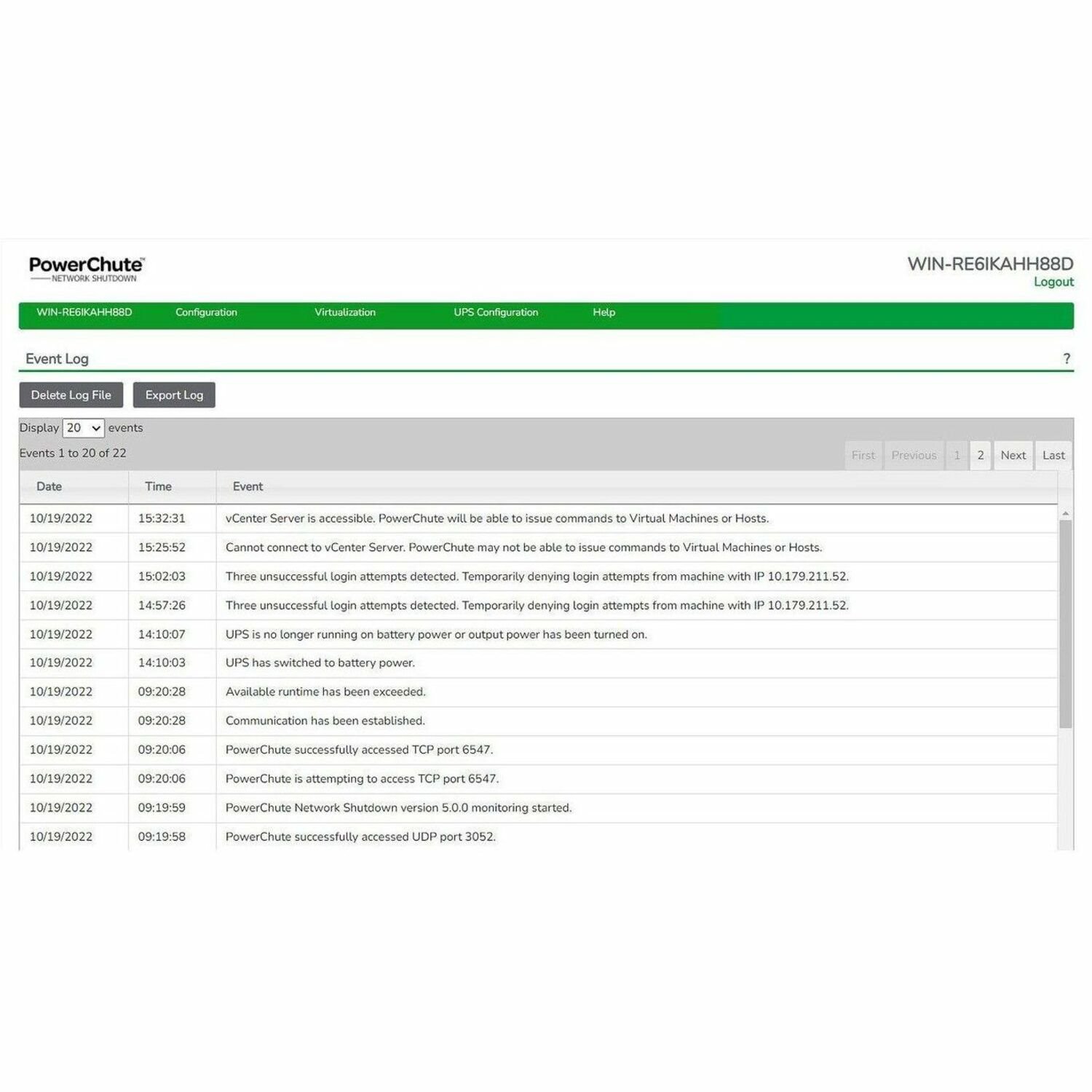 Subscription, PowerChute Network Shutdown for Virtualization and HCI, 6 year