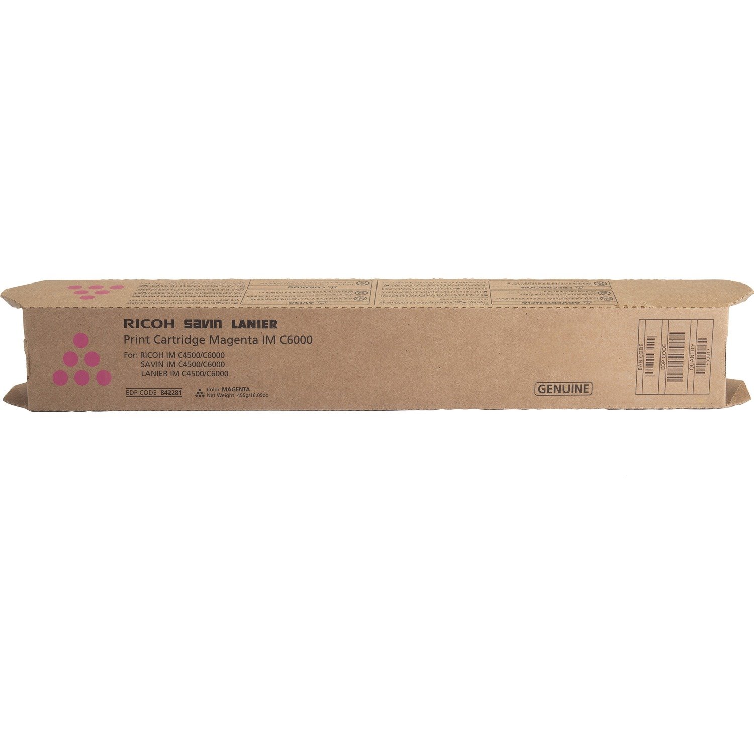 Ricoh Original Laser Toner Cartridge - Magenta - 1 Each