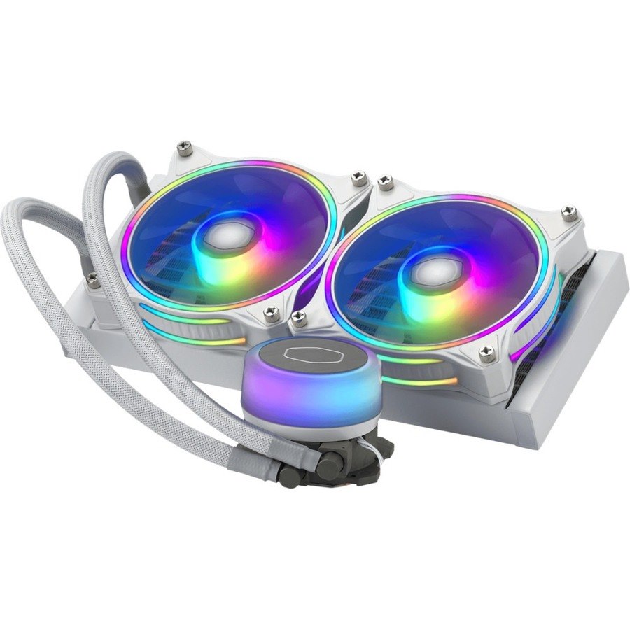 Cooler Master MasterLiquid ML240 Illusion White Edition Cooling Fan/Radiator/Pump - Motherboard