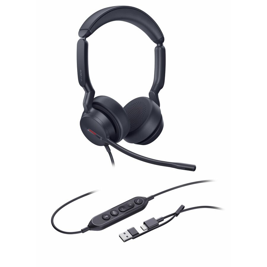 Yealink UH44 Wired Over-the-head, On-ear Stereo Headset - Black