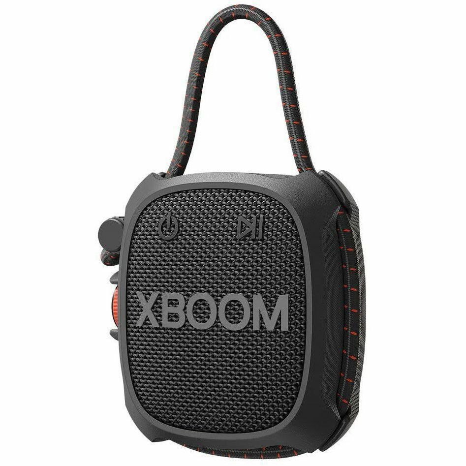 LG XBOOM Go XG2T Portable Bluetooth Speaker System - 5 W RMS - Google Assistant, Siri Supported - Black