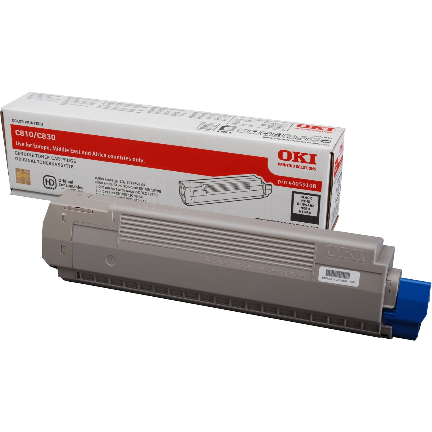Oki 44059108 Original LED Toner Cartridge - Black Pack