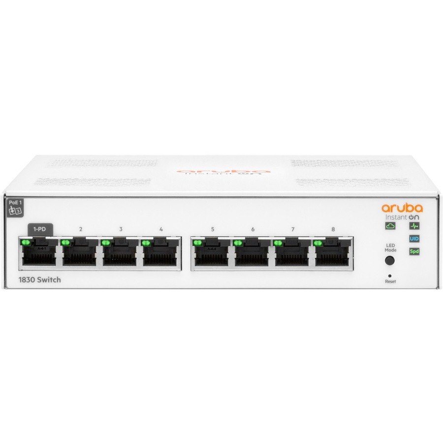 HPE Instant On 1830 8 Ports Manageable Ethernet Switch - Gigabit Ethernet - 10/100/1000Base-T