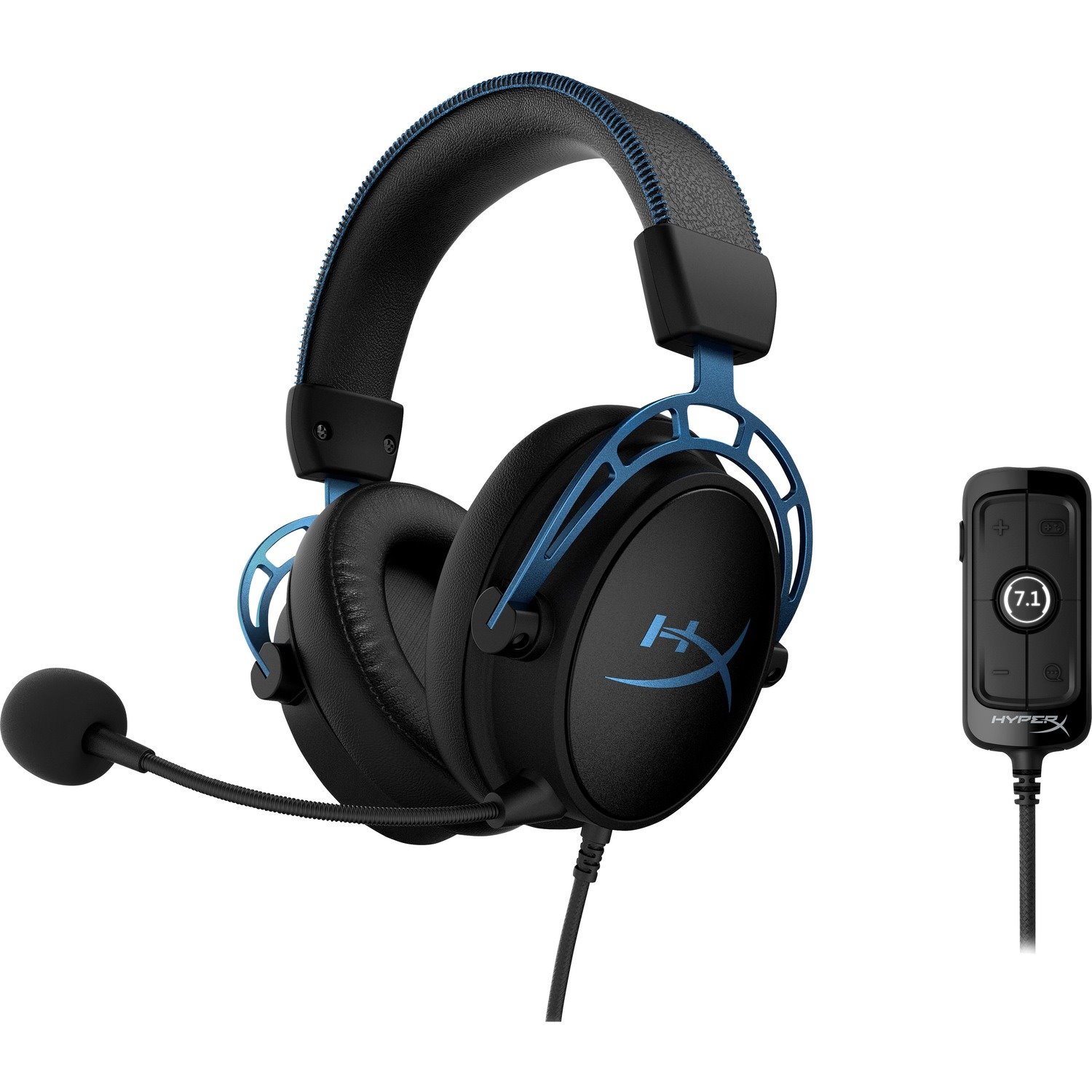 HP Cloud Alpha S Wired Over-the-ear Stereo Gaming Headset - Blue