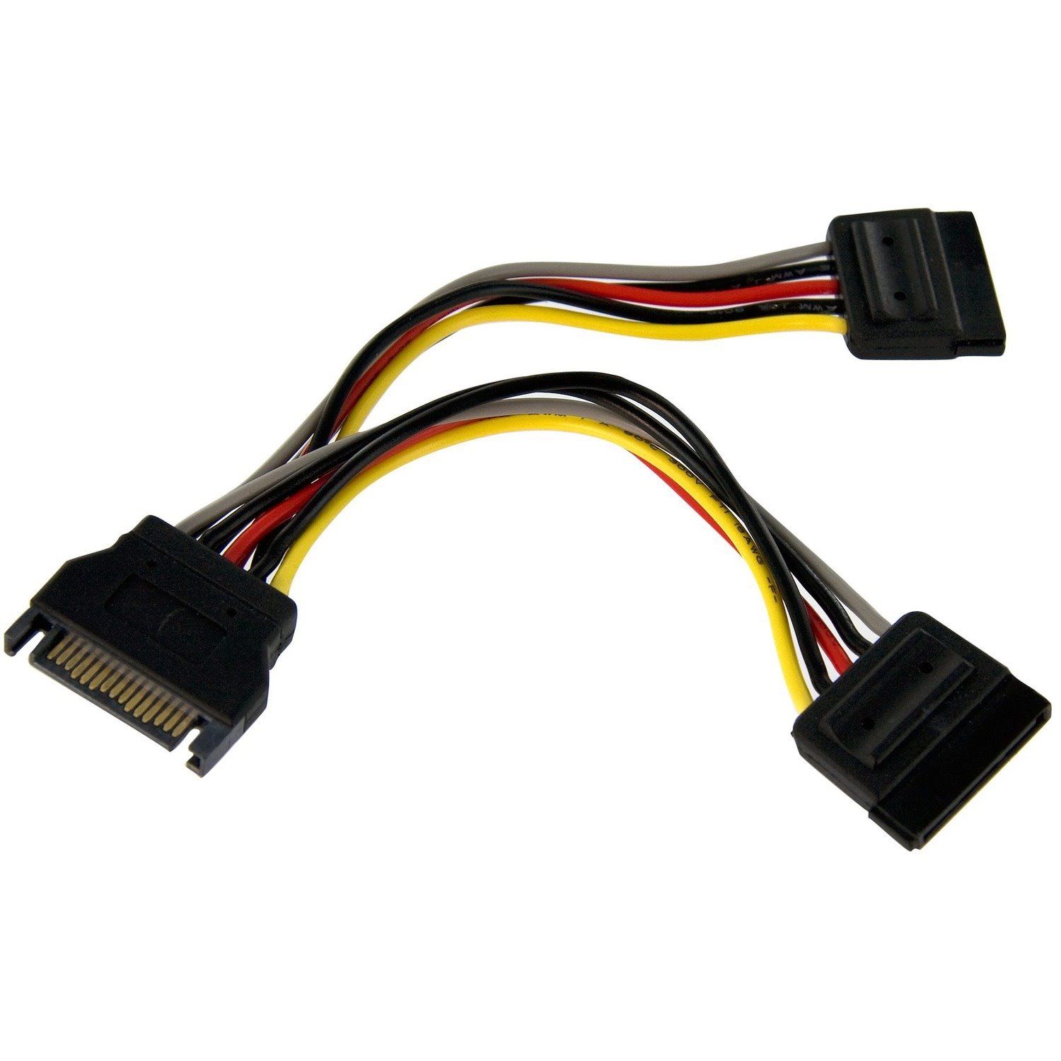 StarTech.com 15cm SATA Power Y Splitter Cable Adapter - M/F - 15cm SATA power Y Cable - 15cm SATA power Splitter