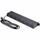 StarTech.com 8-Outlet Horizontal Rack Mount PDU, 1U Server Power Distribution Strip w/Surge Protector, 125V/15A, 8ft/2.4m Power Cord, TAA
