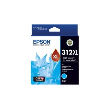 Epson Claria Photo HD 312XL Original High Yield Inkjet Ink Cartridge - Cyan - 1 Pack