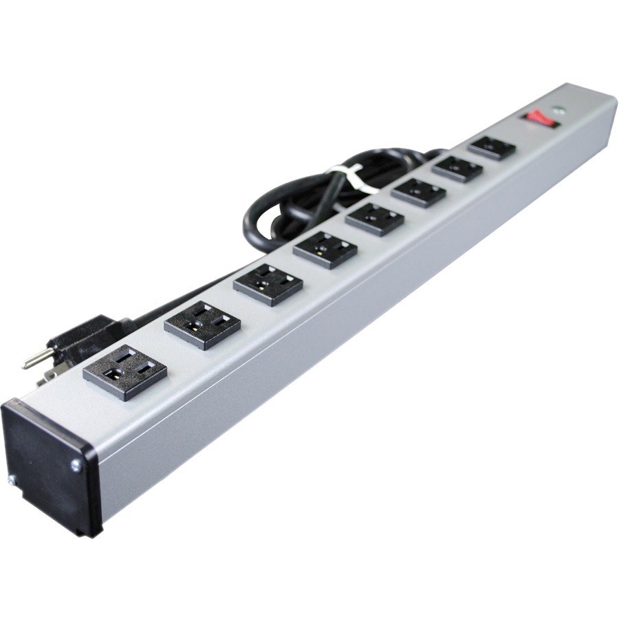 Wiremold Plug-In Outlet Center 8-Outlet Power Strip