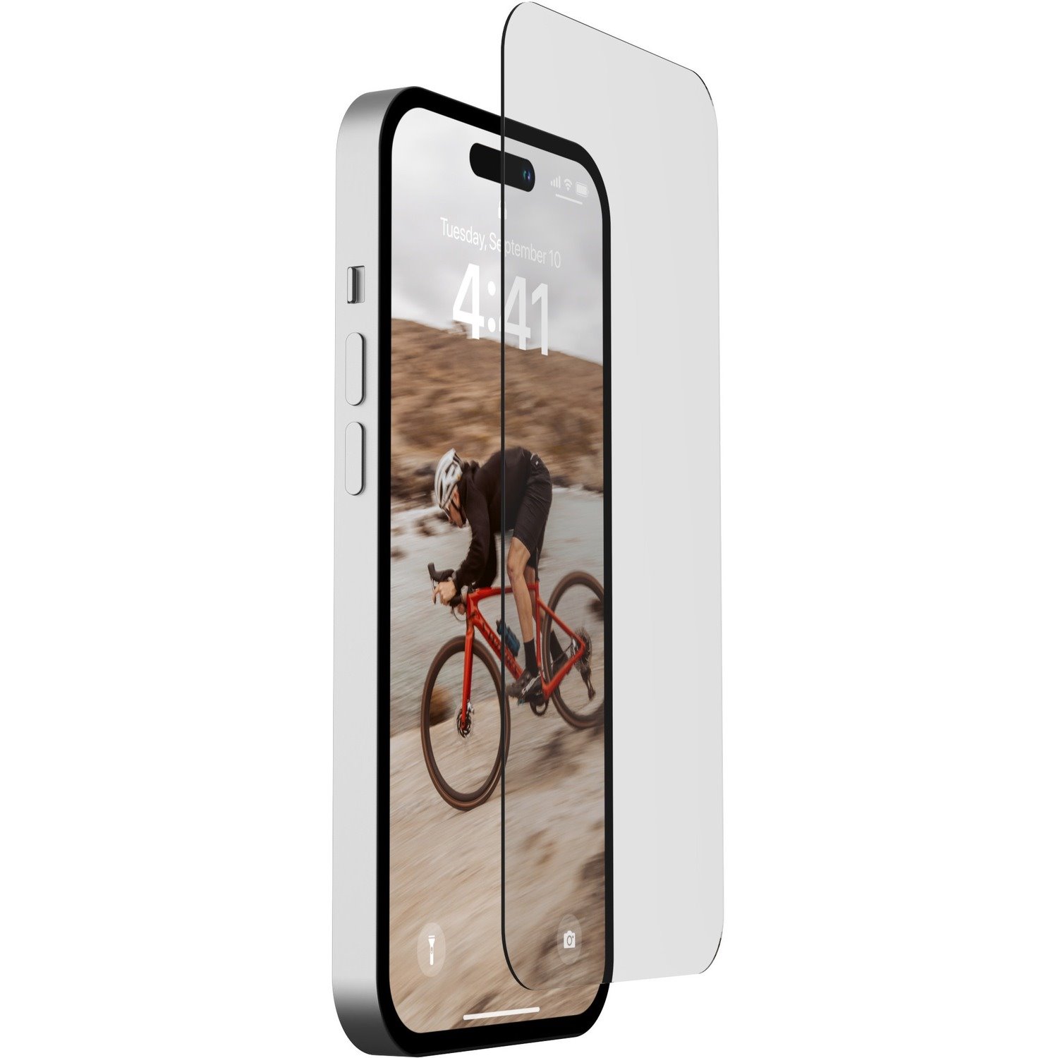 Urban Armor Gear Glass Screen Protector Shield for iPhone 14 Pro Max - Clear Clear