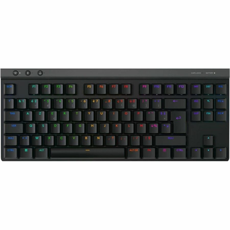 Logitech G G515 LIGHTSPEED TKL Gaming-toetsenbord - Draadloos Verbinding - USB type A Interface - RGB LED - Frans - AZERTY indeling - Zwart