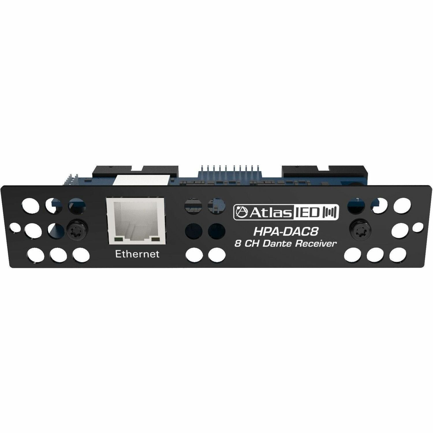 AtlasIED Eight-Input Dante Accessory Card for HPA Amplifiers