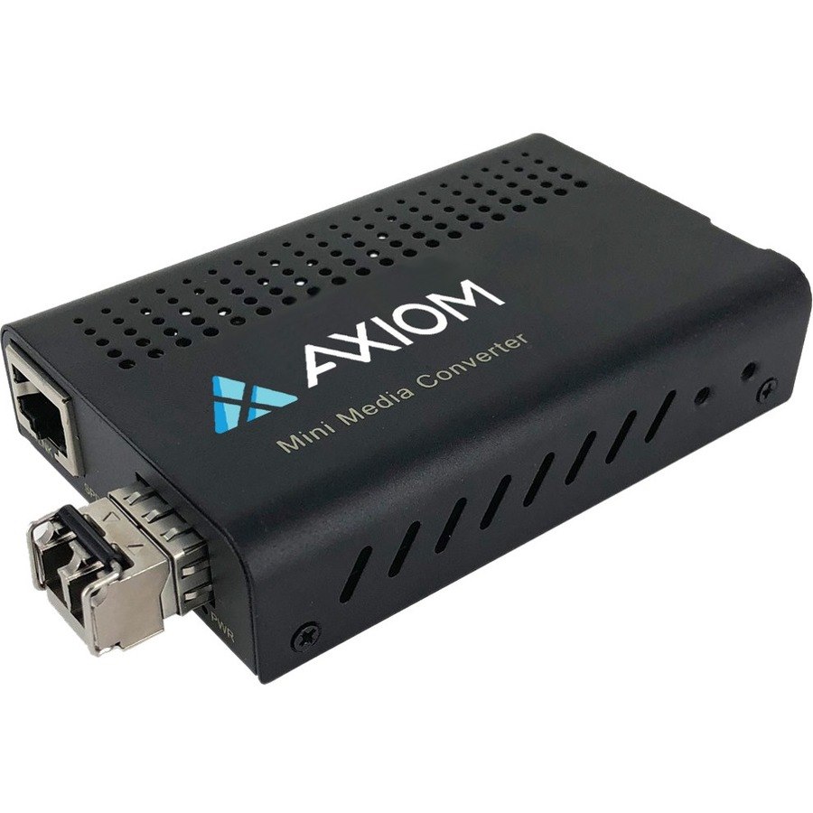 Axiom Mini 100BASE-T to 100BASE-FX Fiber Media Converter