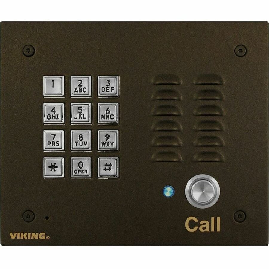 Viking Electronics Voip Entry Phone System with Enhanced Weather Protection, Bronze Finish