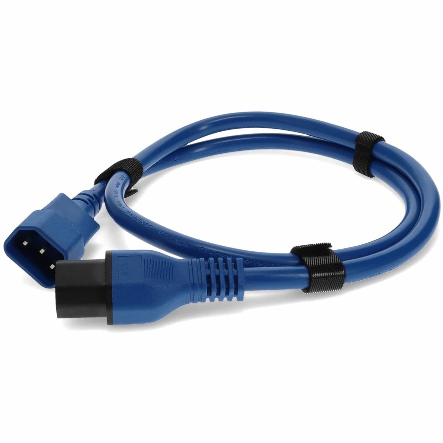 AddOn 4ft C13 (Locking) Female to C14 (Locking) Male 14AWG 15A Blue 100-250V Power Cable