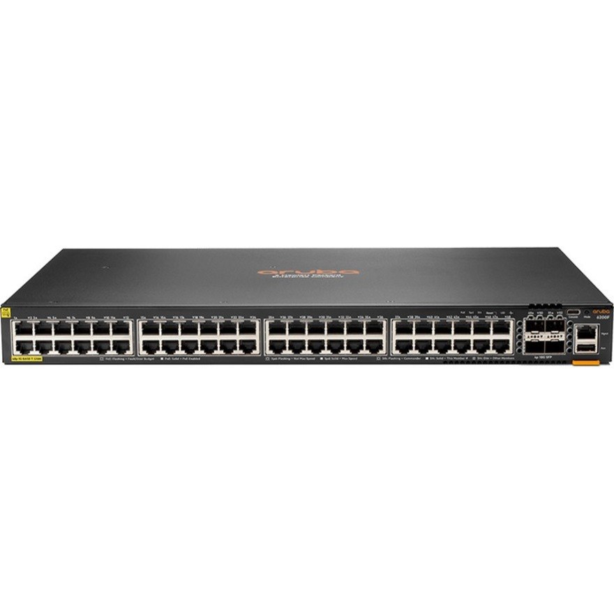 HPE 6200F 48G Class4 PoE 4SFP+ 370W Switch