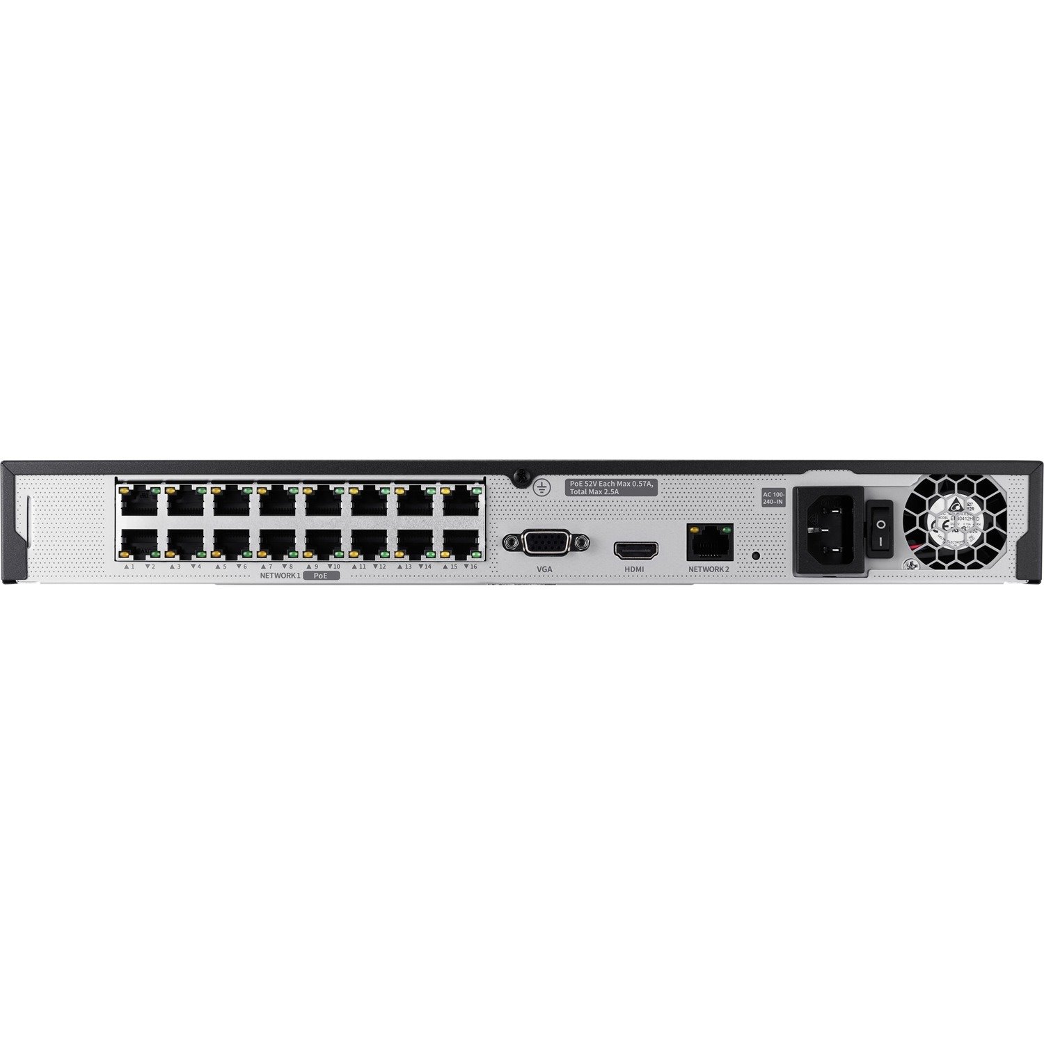 Wisenet ARN-1610S 16 Channel PoE NVR - 4 TB HDD