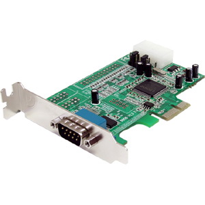 StarTech.com 1-port PCI Express RS232 Serial Adapter Card - PCIe Serial DB9 Controller Card 16550 UART - Low Profile - Windows/Linux
