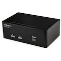 StarTech.com 2 Port DisplayPort Dual-Monitor KVM Switch - DisplayPort KVM - 4K 60 Hz