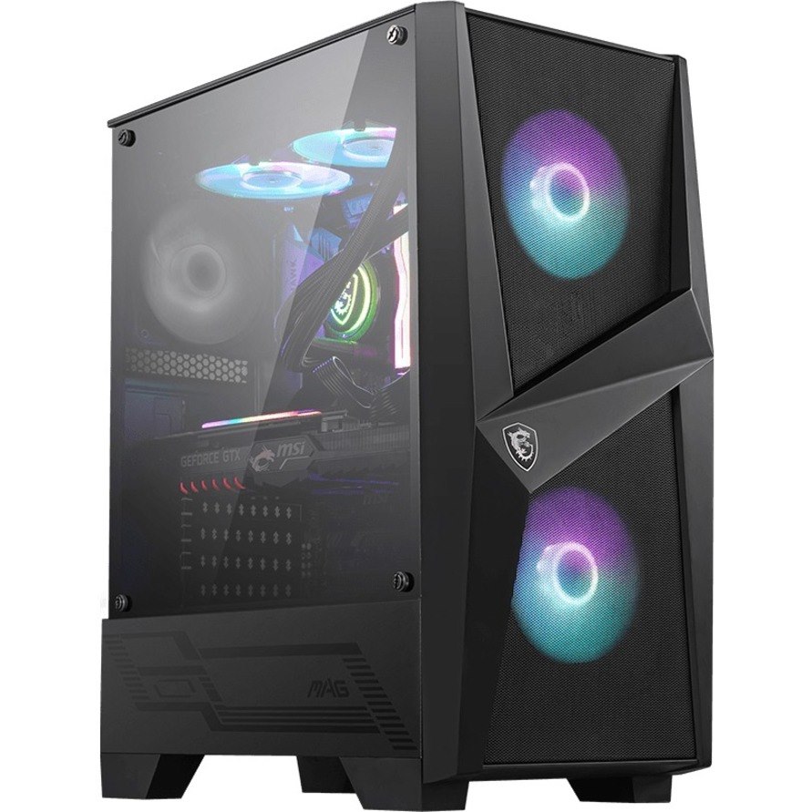 MSI MAG FORGE 100R Gaming Computer Case - ATX Motherboard Supported - Mid-tower - Tempered Glass