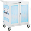 Eaton Tripp Lite Series Safe-IT Multi-Device UV Charging Cart, Hospital-Grade, 32 USB Ports, iPad and Android Tablets, Antimicrobial, White
