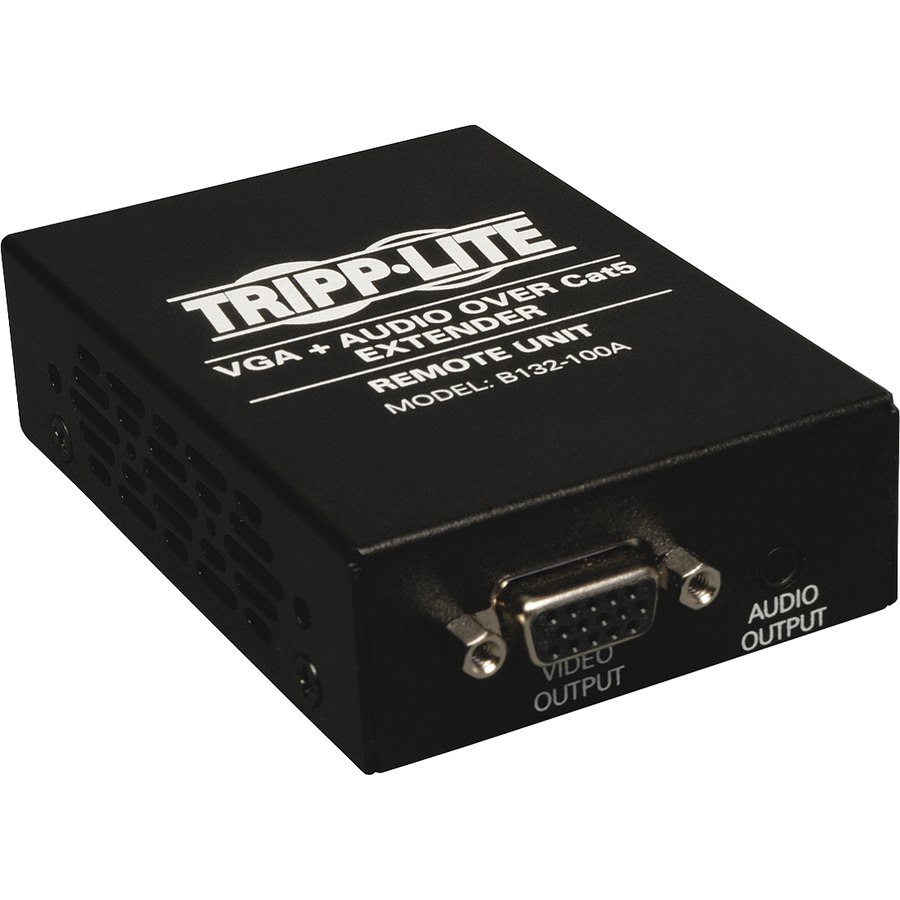 Eaton Tripp Lite Series VGA over Cat5/6 Extender, Box-Style Receiver for Video/Audio, Up to 1000 ft. (305 m), TAA