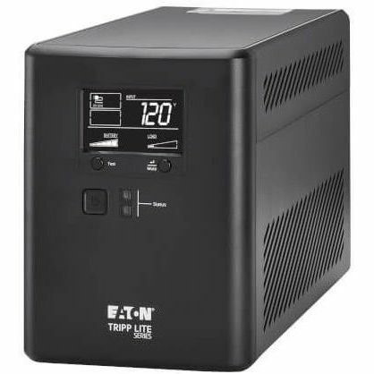 Eaton Tripp Lite Series 750VA 500W 120V Line-Interactive Cloud-Connected UPS with Remote Monitoring - 10 NEMA 5-15R Outlets (5 Surge + 5 Surge and Battery Backup), LCD, 5-15P Plug, Tower