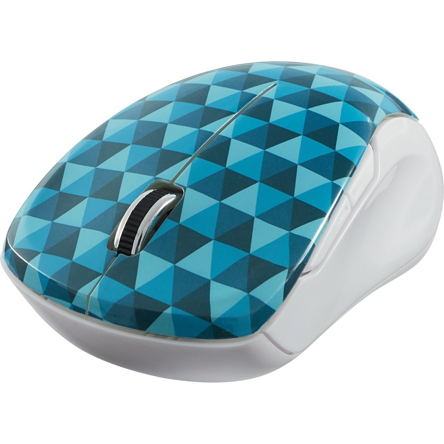 Verbatim Wireless Notebook Multi-Trac Blue LED Mouse - Diamond Pattern Blue