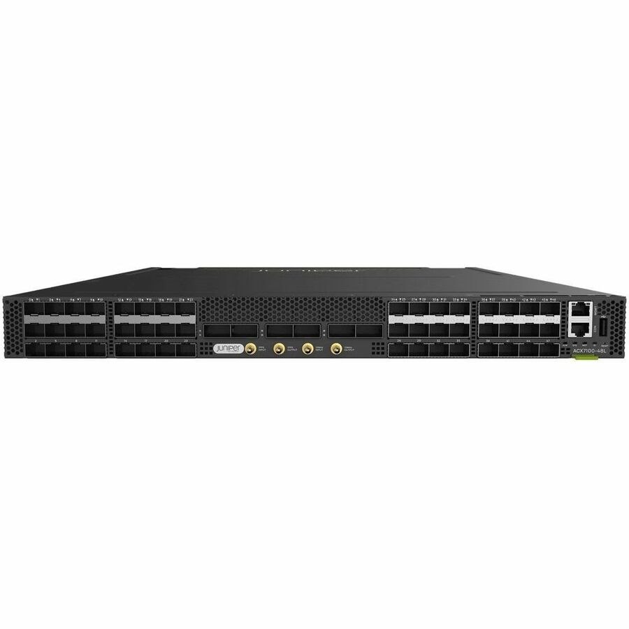 ACX 7100 DevID with 48 SFP56 / 6 QSFP56-DD multi-rate ports, DC PSU, AFI