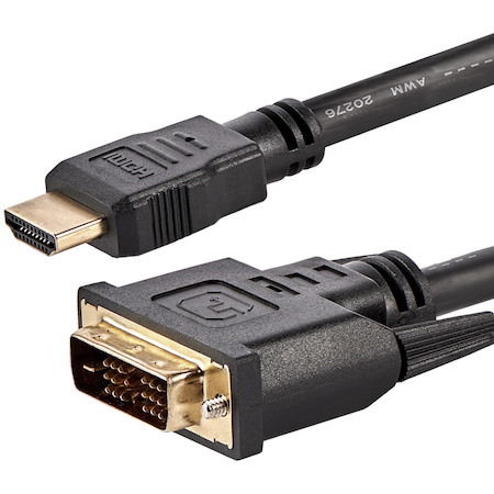StarTech.com HDMI to DVI Cable â€" 6 ft / 2m â€" HDMI to DVI-D Cable â€" HDMI Monitor Cable â€" HDMI to DVI Adapter Cable