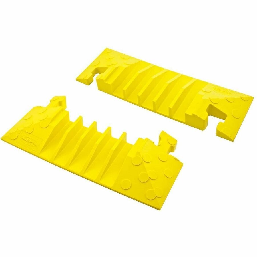 Hubbell Wiring Device-Kellems Kellems Wire Management, 5-Channel End Caps (Pair only) TrukTrak, Yellow