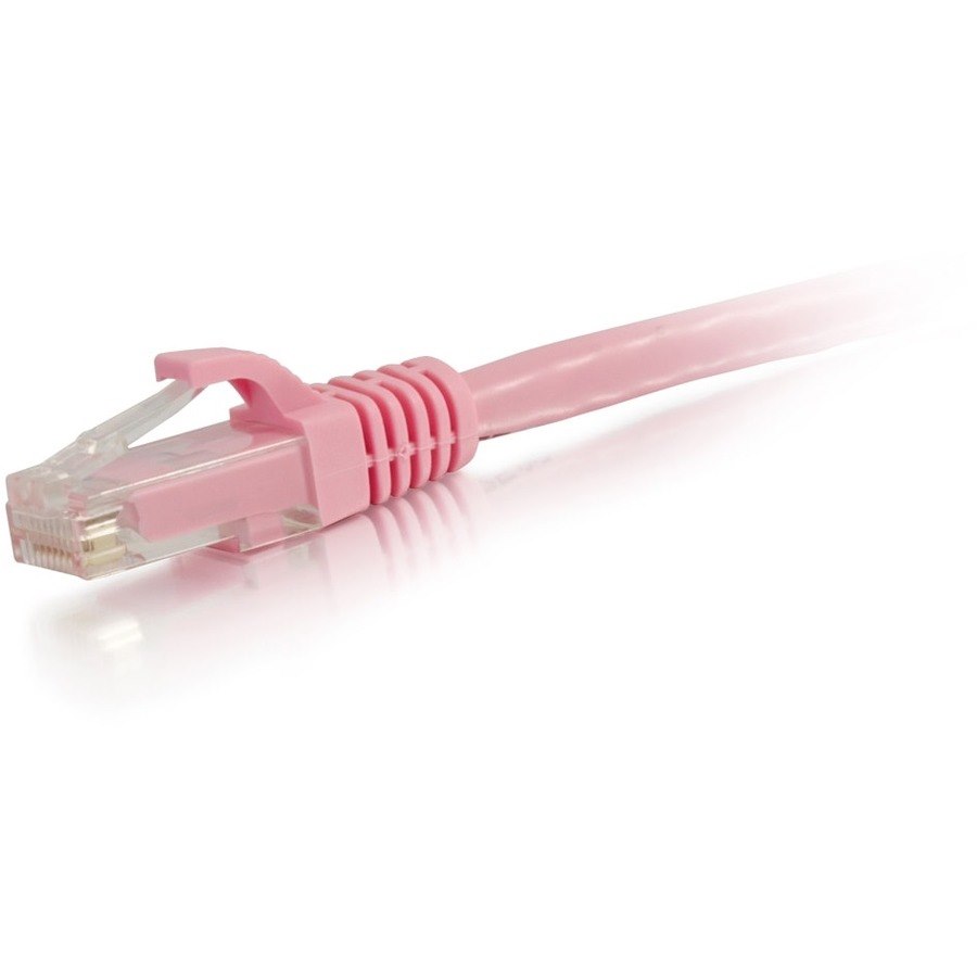 C2G 15ft Cat6a Snagless Unshielded (UTP) Ethernet Patch Cable - Pink