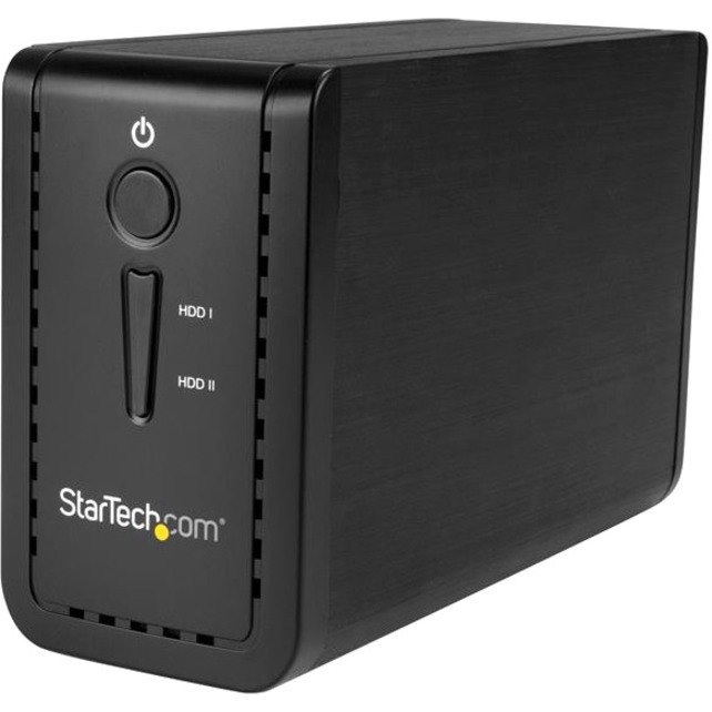 StarTech.com 2-Bay 3.5" HDD Enclosure with RAID - USB 3.1 - SATA (6Gbps) - Dual 3.5" HDD/SSD/SSHD External Drive Enclosure - USB-C and USB-A
