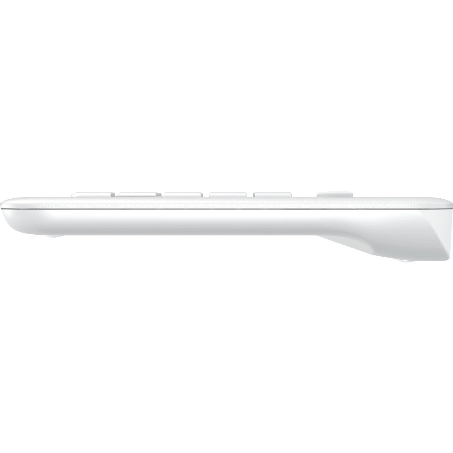 Logitech K400 Plus Keyboard - Wireless Connectivity - USB Interface - TouchPad - French - QWERTY Layout - White