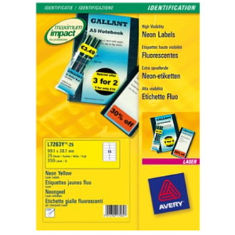 Avery L7263Y High Visibility Label